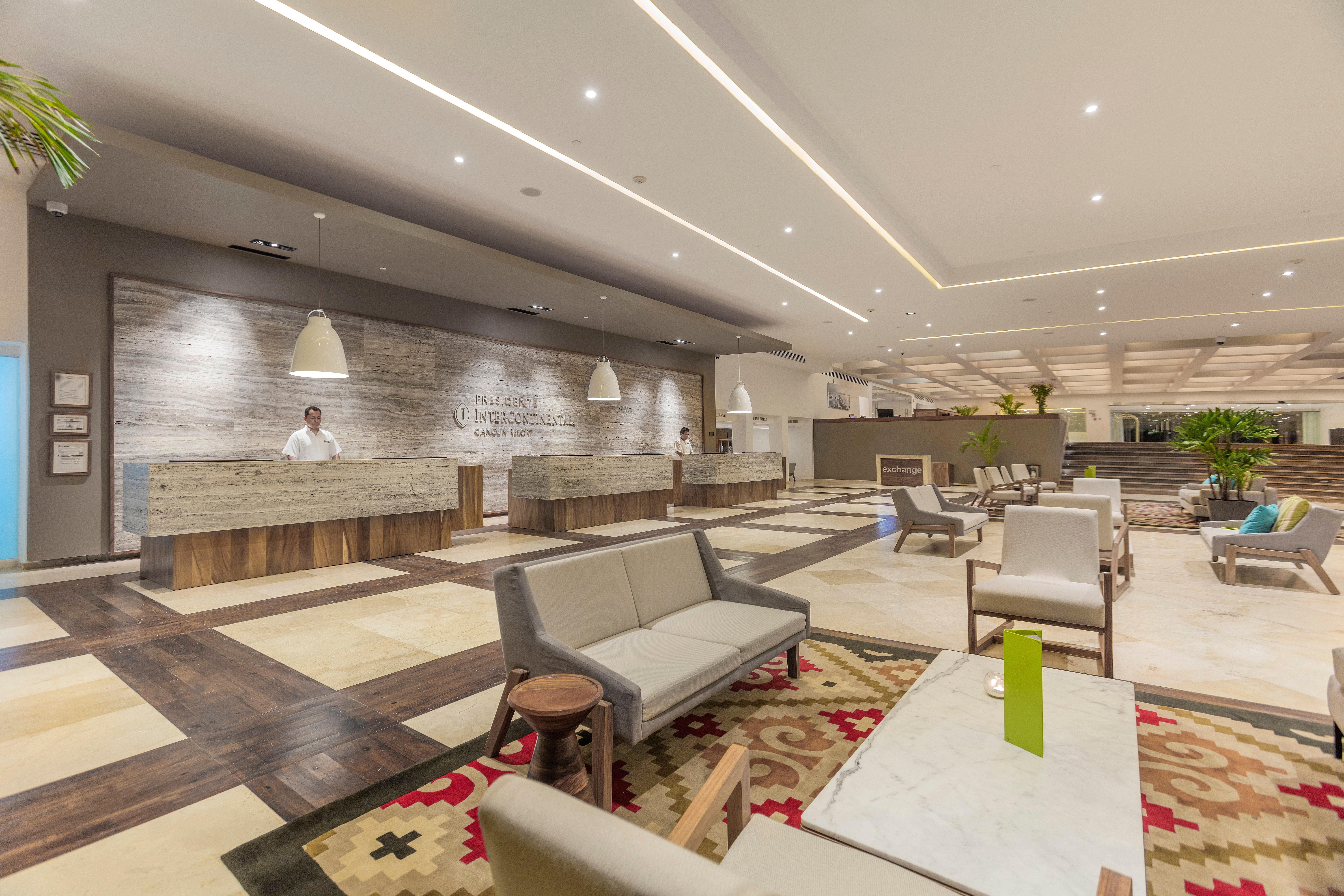 Presidente Intercontinental Cancun Resort Bagian luar foto Lobby